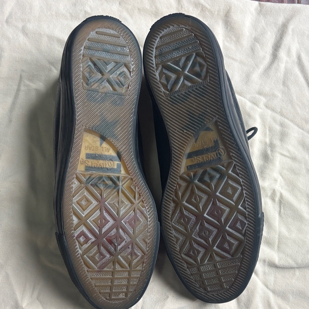 Men's Converse John Varvatos Black Leather Sneakers - Picture 7 of 7